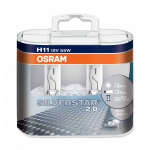 OSRAM SILVER STAR H11 2AMPOULES